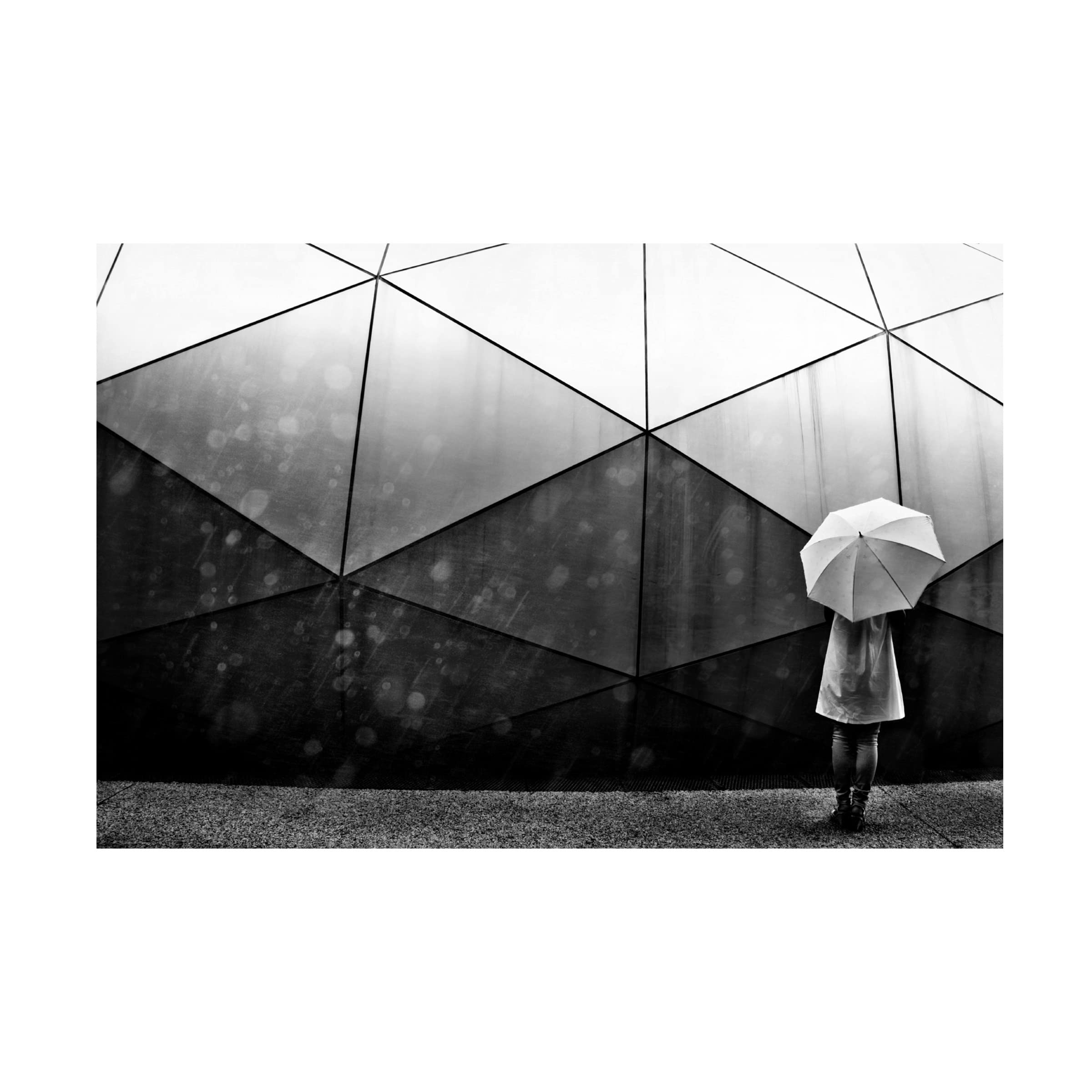 Keisuke Ikeda 'Umbrella Dome' Canvas Wall Art Print - Modern Japanese Home Decor for Living Room, Bedroom & Office