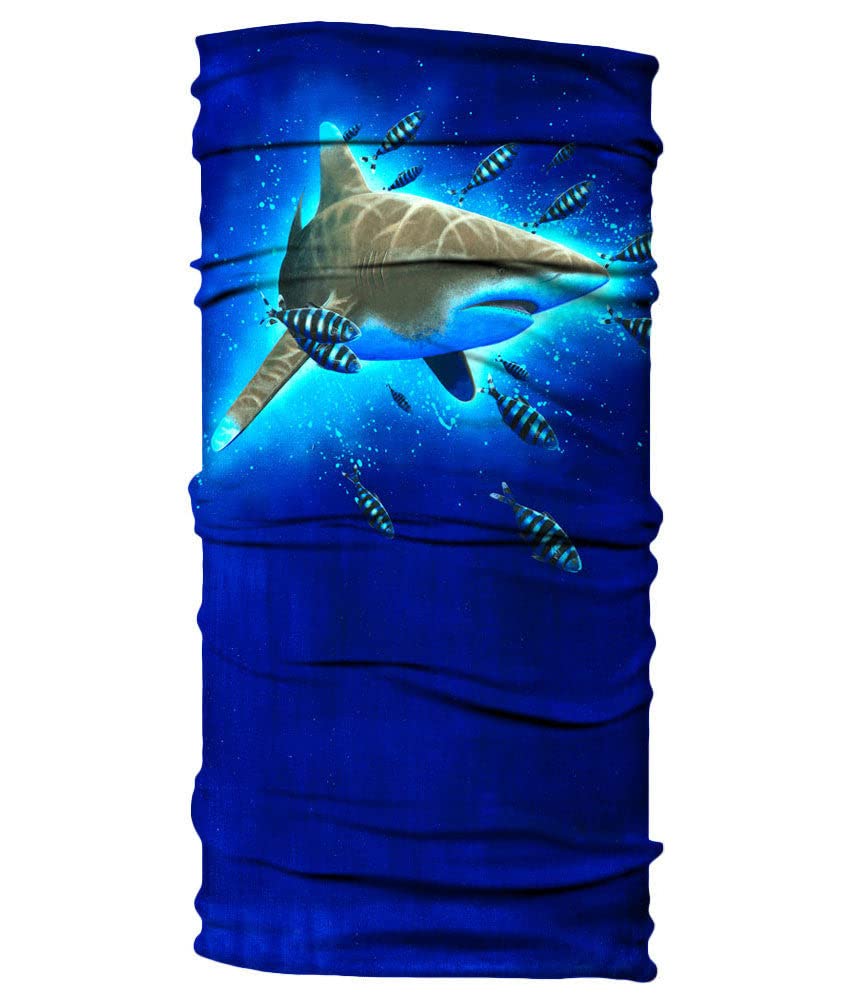 Ocean Theme Neck Gaiter - UPF 50+ UV Protection Face Mask for Outdoor Activities, Hiking, Cycling & Beach Adventures