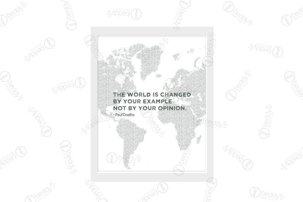 Change the World Digital Art Print Download - Inspirational Wall Decor for Home Office & Classroom