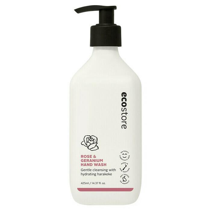 Organic Rose Geranium Hand Wash 425ml - Natural & Eco-Friendly Liquid Soap for Gentle Skin Cleansing - Perfect for Bathroom, Kitchen, and Travel Use