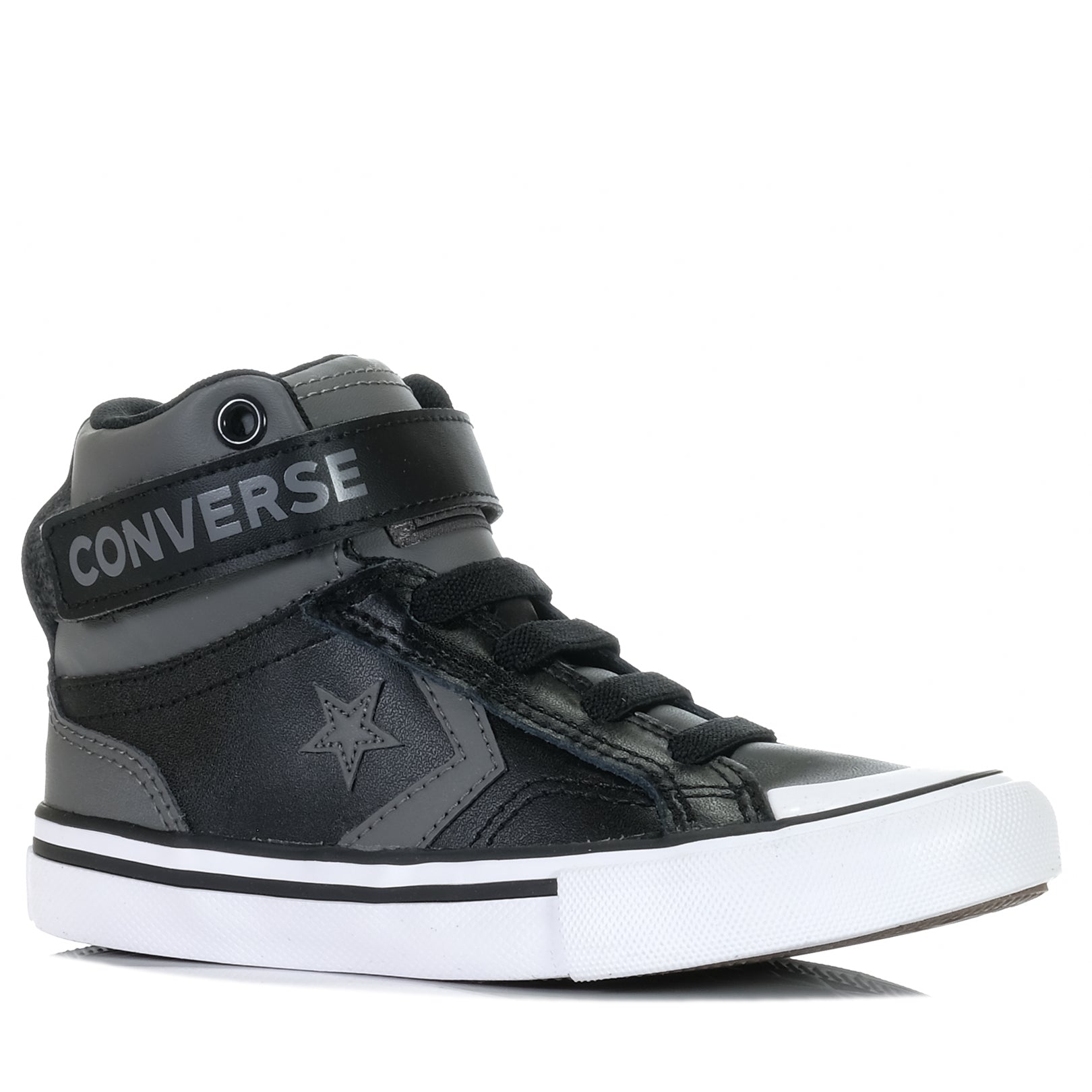 Converse Pro Blaze Easy On Strap Hi Sneakers - Sharkskin/Black Color - Comfortable High-Top Shoes for Skateboarding & Street Fashion