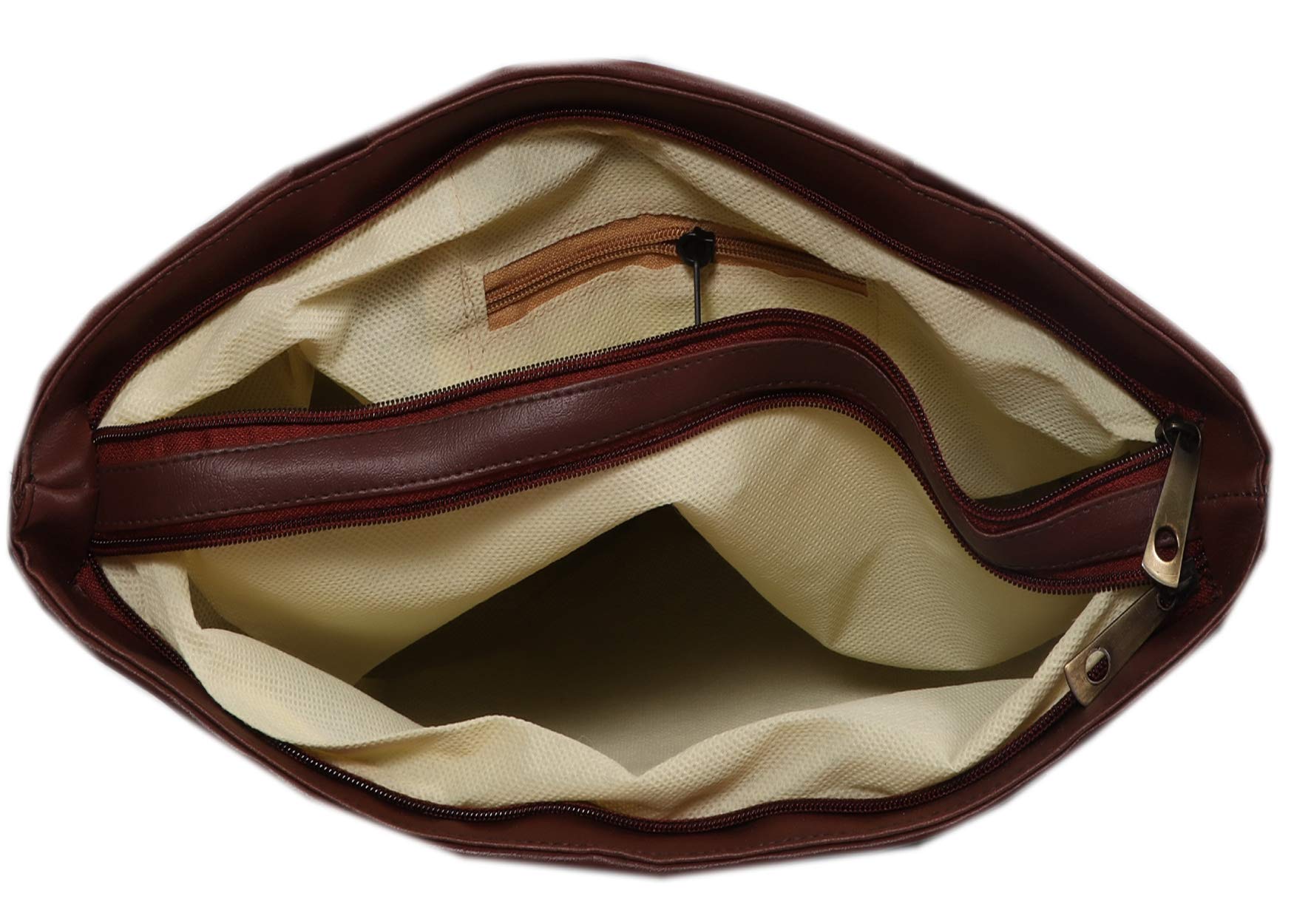 DN DEALS Women's Handbag - Genuine Leather Crossbody Purse with Adjustable Strap, Dark Brown - Perfect for Work, Travel & Everyday Use