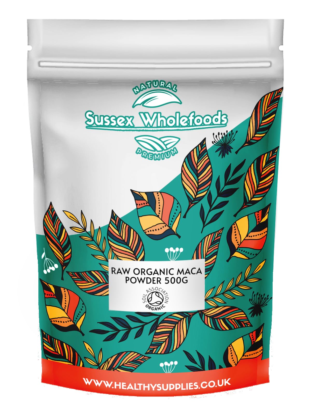 Organic Raw Maca Powder 400g by Sussex Wholefoods - Premium Peruvian Superfood for Energy, Stamina & Hormone Balance - Perfect for Smoothies, Baking & Wellness Drinks