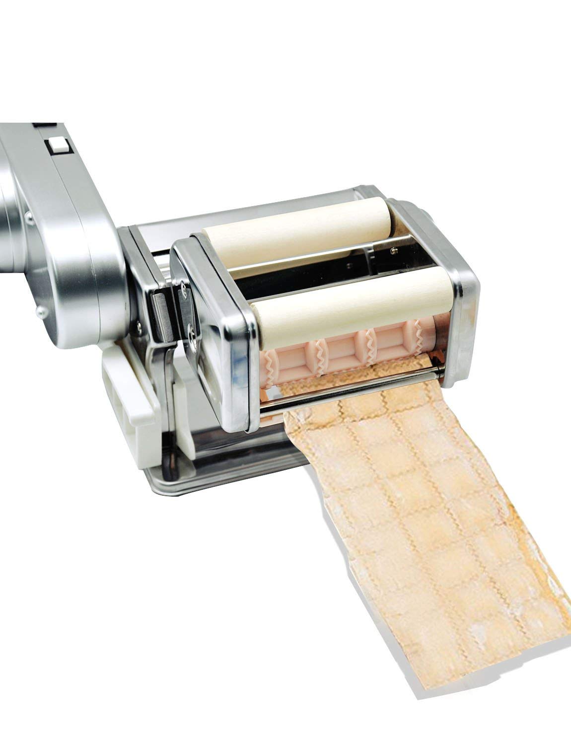 Automatic Electric Pasta Maker Machine with Motor - Hand Crank & Multifunctional Rollers for Homemade Pasta, Ravioli, Lasagna - Perfect for Italian Cooking, Family Dinners & Restaurant Quality Meals