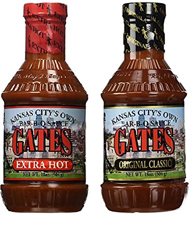 Gates Original Classic Bar-B-Q Sauce & Extra Hot - Variety 2 Pack | Authentic Kansas City BBQ Flavor | Perfect for Grilling, Smoking & Tailgating