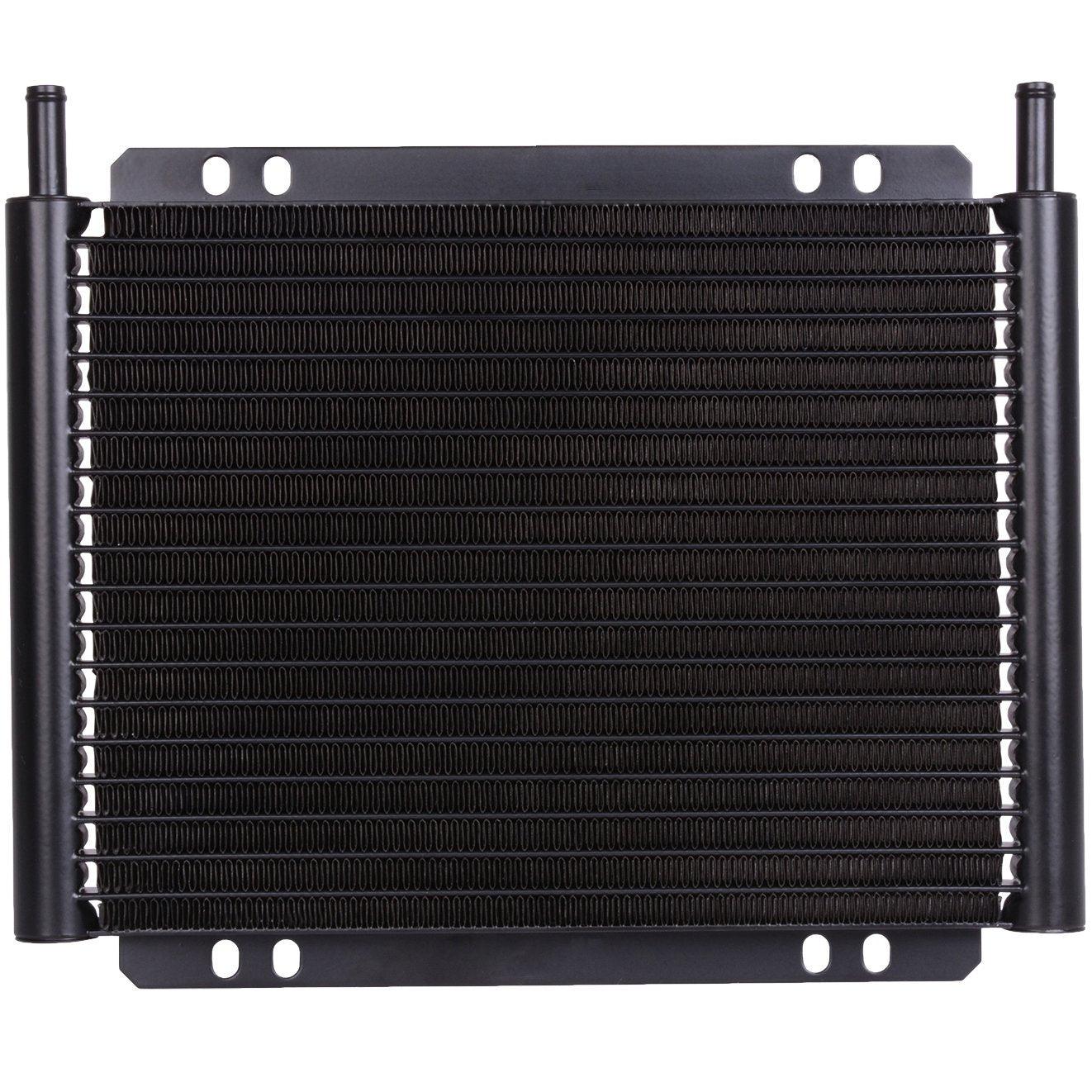 23 Row Transmission Oil Cooler with 12V Electric Cooling Fan & Toggle Switch Wiring Kit - Perfect for Automotive, Truck & Off-Road Vehicle Cooling Systems