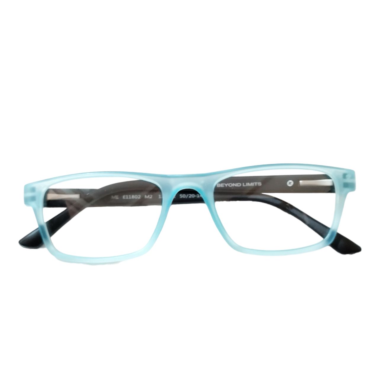 Stylish Blue & Black Full Rim Rectangle Eyeglass Frames for Men & Women - Perfect for Reading, Work & Everyday Use | Model 11802