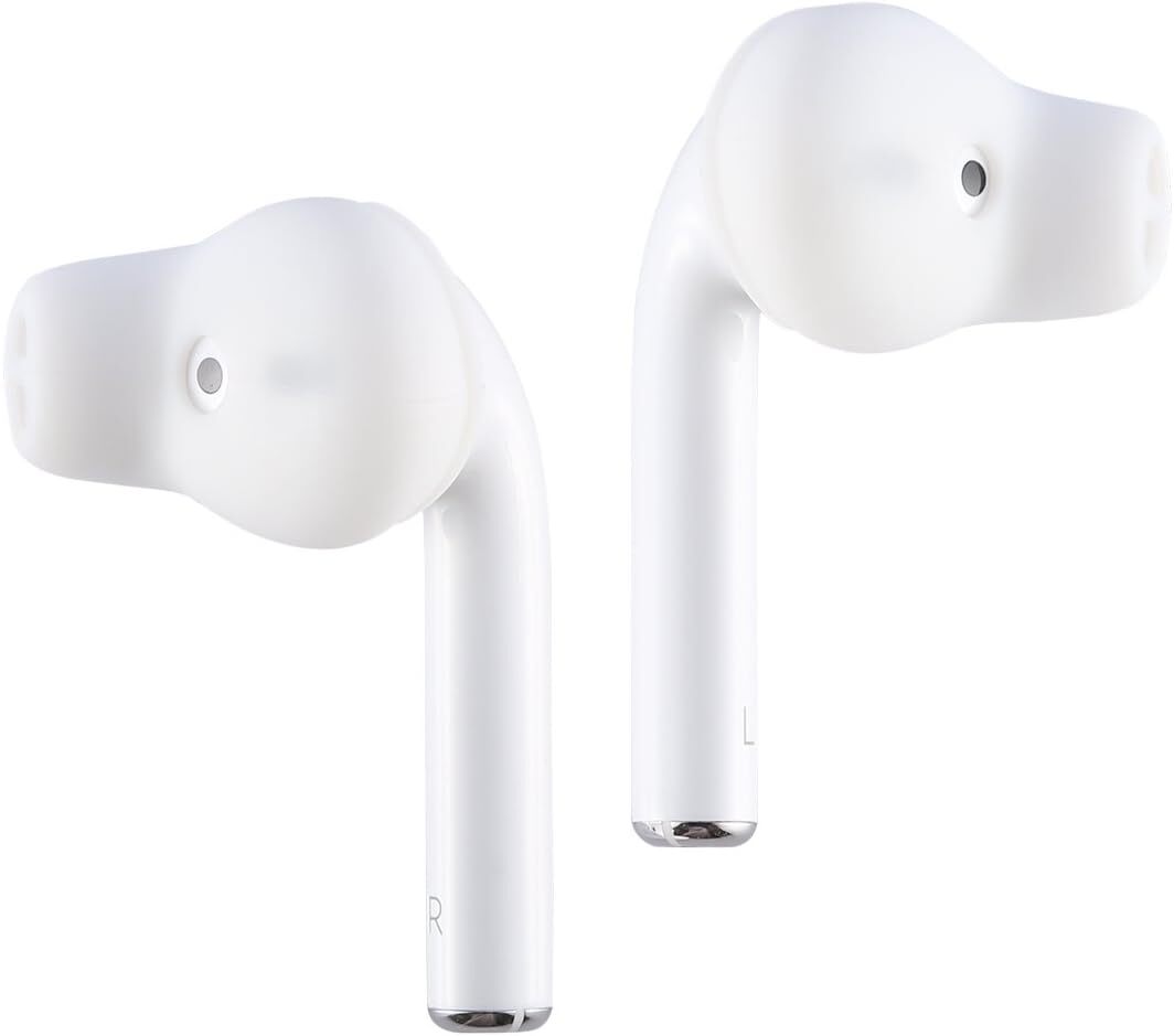 ACOUS Design Purest Earbuds Covers - Soft White Replacement Ear Tips for Wireless Earbuds - Perfect for AirPods, Galaxy Buds & More - Comfortable Fit for Workouts, Commuting & Daily Use