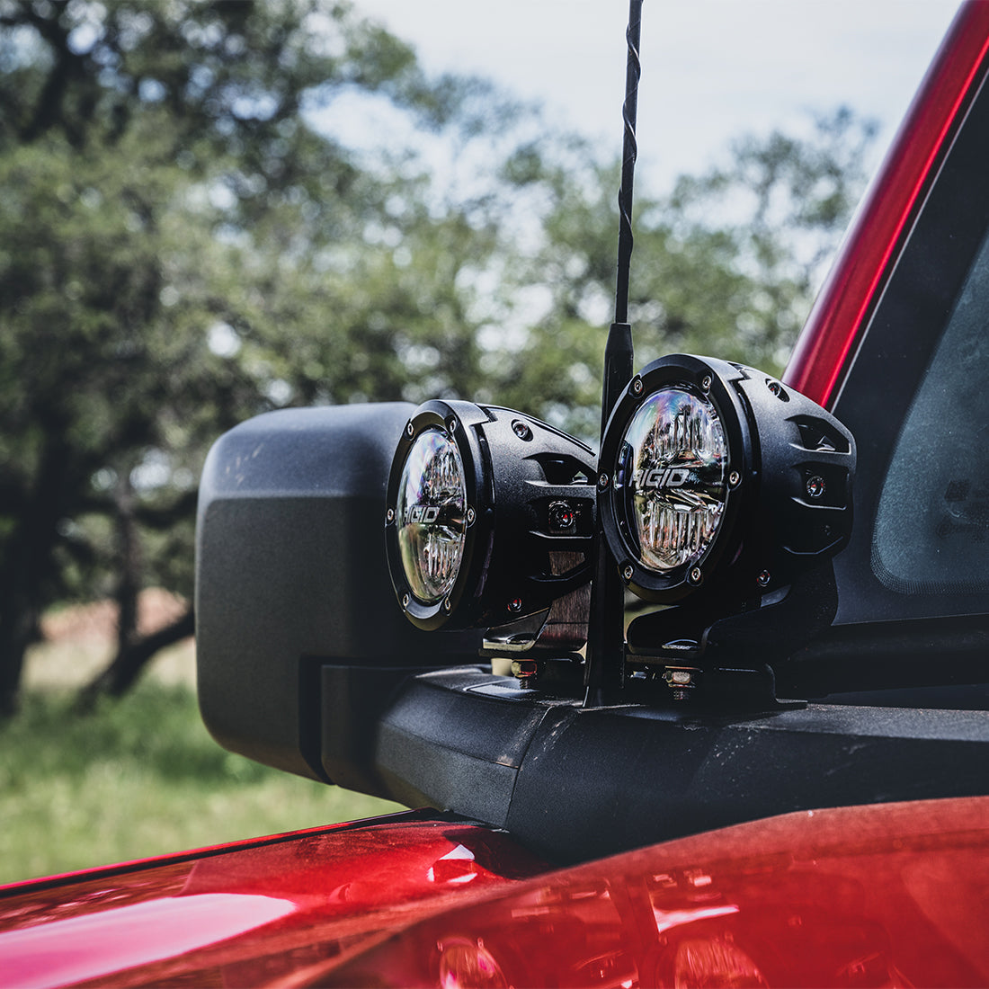 2021-2023 Ford Bronco Rigid A-Pillar 360 Series LED Light Bar Kit - Off-Road, Camping & Night Driving Lighting Accessories