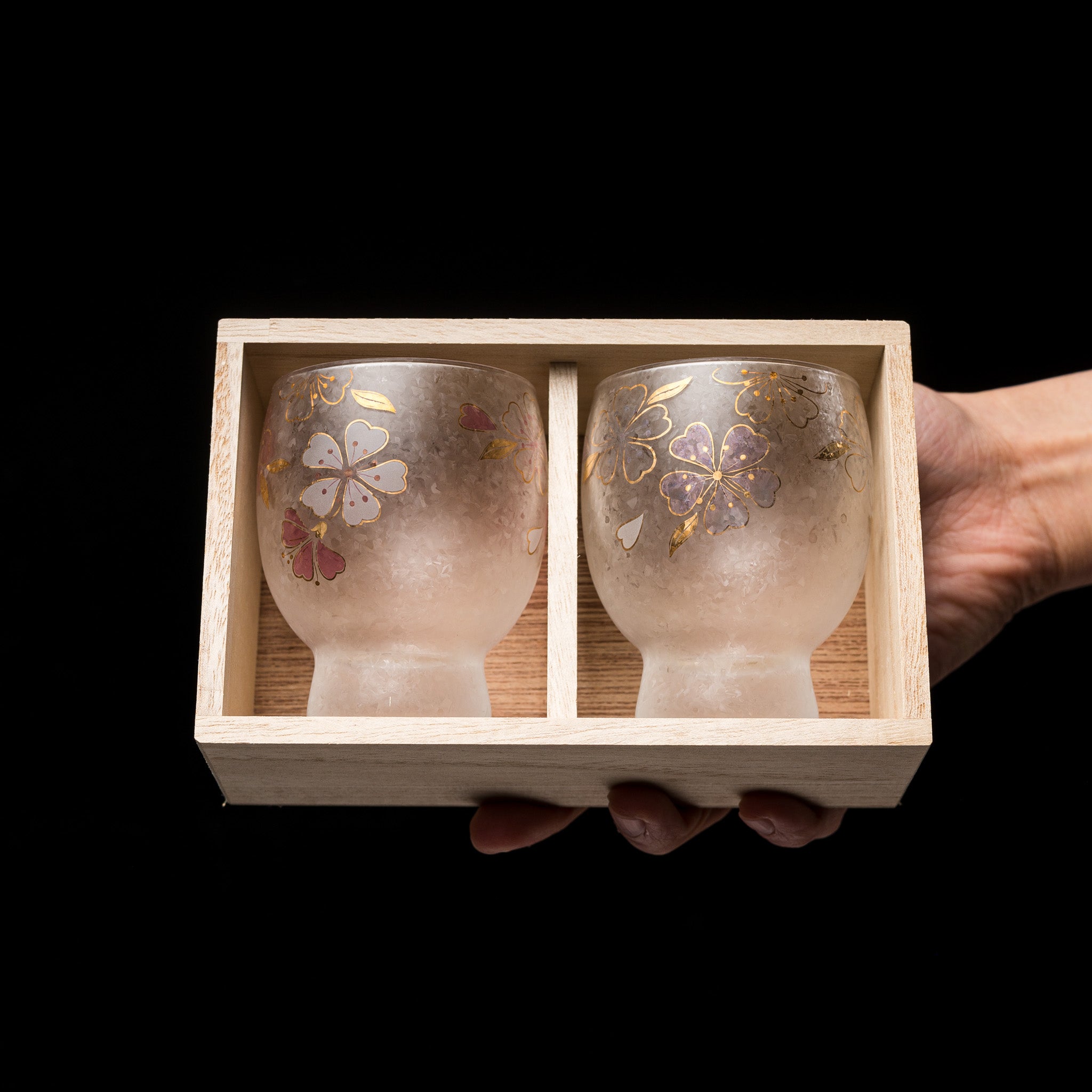 Premium Nippon Taste Four Season Sake Glasses Set - Cherry Blossom Design - Traditional Japanese Drinking Cups for Sake, Wine & Cocktails - Perfect for Dining, Gifts & Japanese Culture Enthusiasts