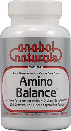 Amino Balance 100g Pure Powder - 23 Free-Form Amino Acid Blend with BCAAs, 9 Essential Amino Acids, Glutamine & Arginine - Premium Sports Nutrition & Post-Workout Muscle Recovery Supplement - Ideal for Athletes, Bodybuilders & Fitness Enthusiasts