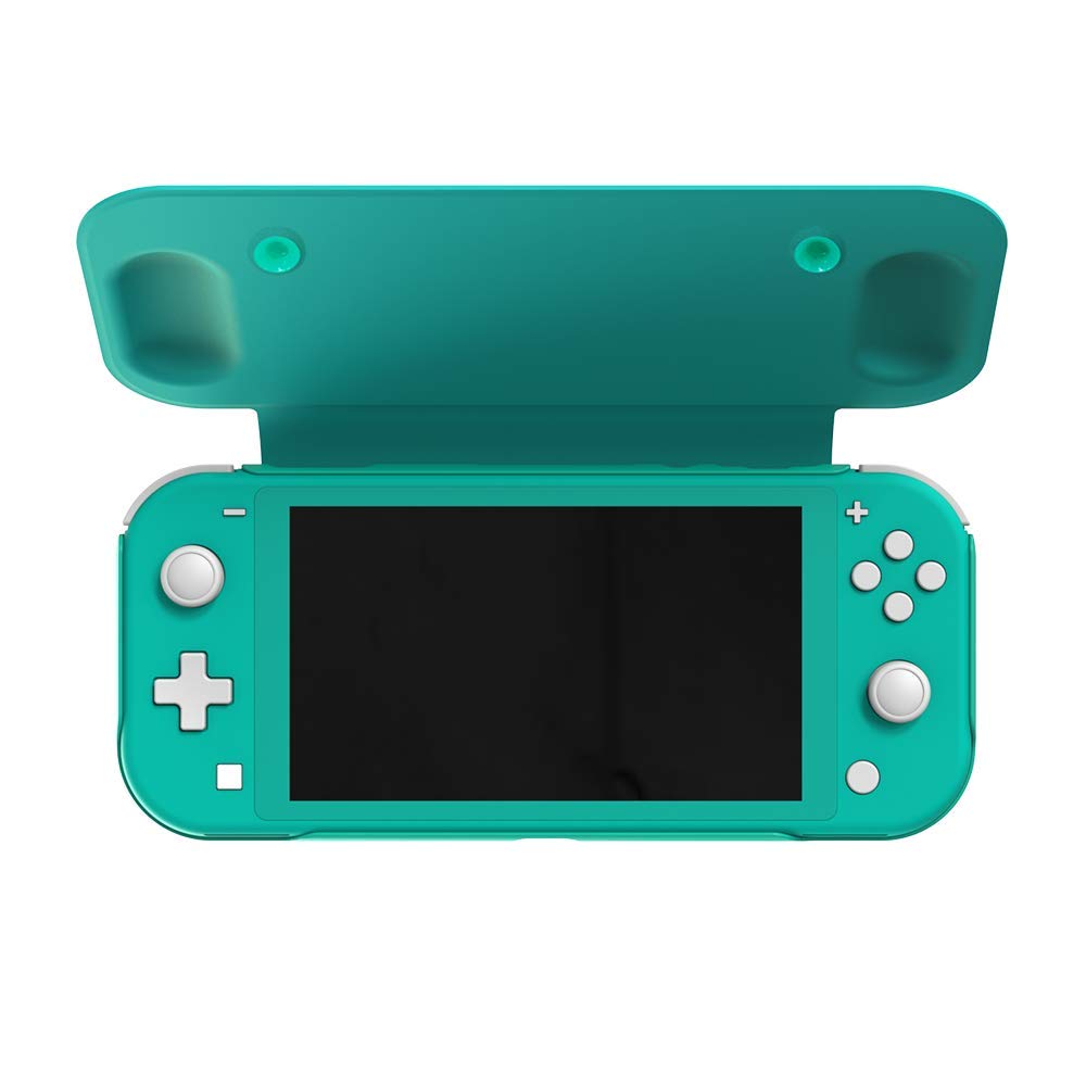 Nintendo Switch Lite Flip Cover Case - Protective Shell for Nintendo Switch Lite - Turquoise Blue - Perfect for Travel, Gaming On-The-Go & Everyday Protection