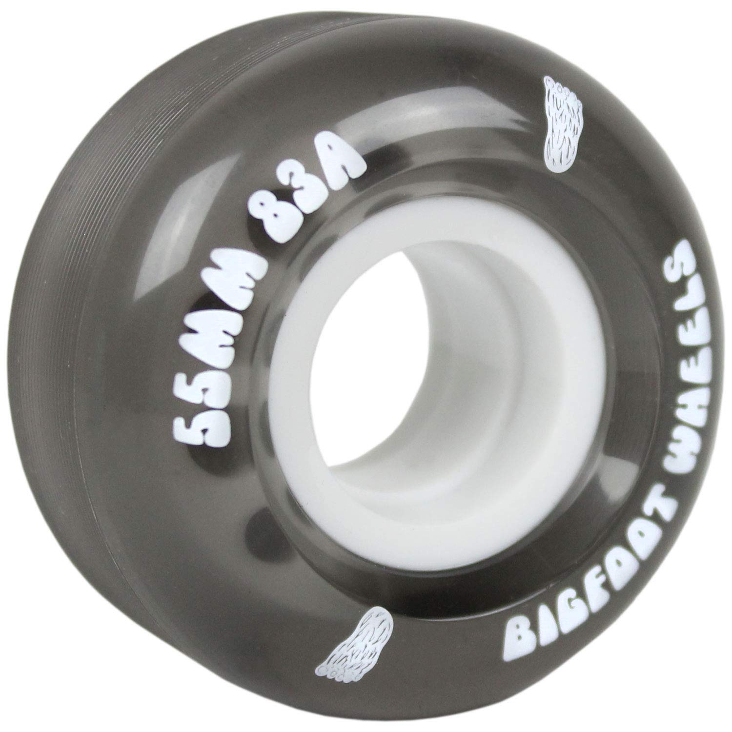 Premium Independent Skateboard Trucks Kit with Bigfoot 55mm 83A Soft Wheels, Bones Reds Bearings, 1