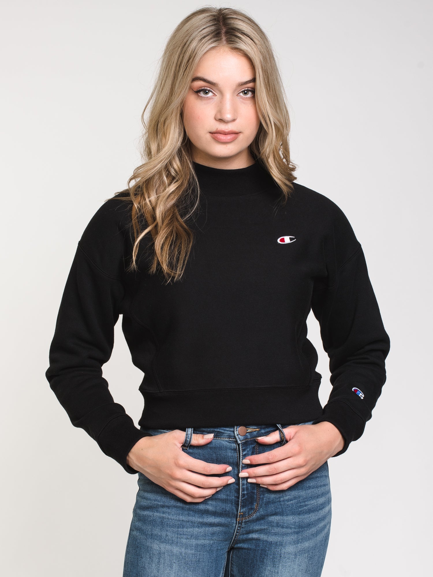 Champion Reverse Weave Mockneck Sweatshirt - Men's & Women's Pullover for Casual Wear & Gym - Clearance Sale | Perfect for Workouts, Lounging & Street Style