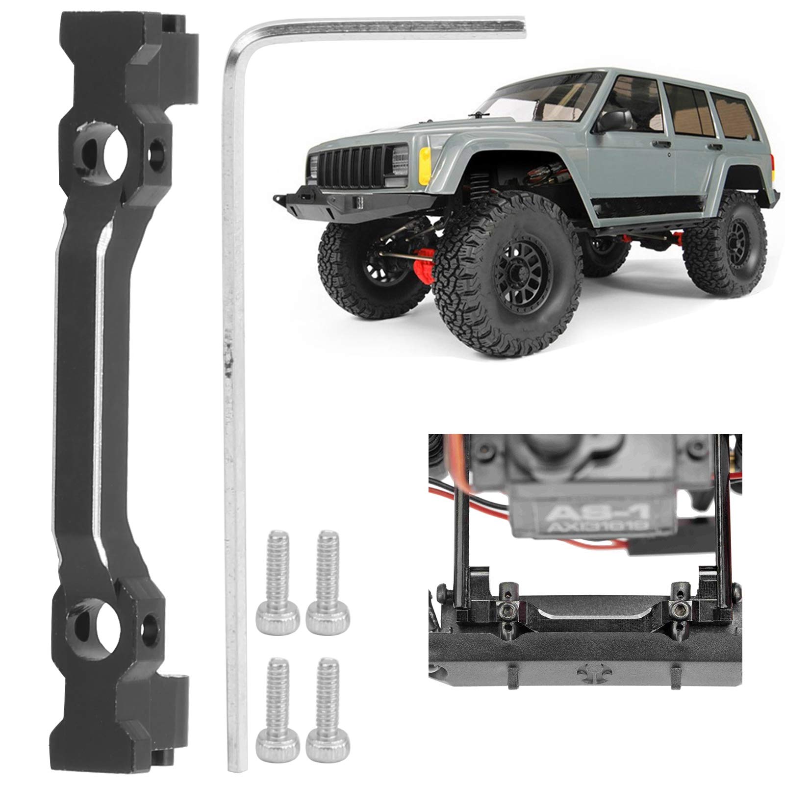 RC Car Front Bumper Mount Set with Screw & Wrench - Compatible with Axial SCX24 90081 1/24 AXI00002 | Durable Off-Road Accessory for Crawler & Trail Adventures