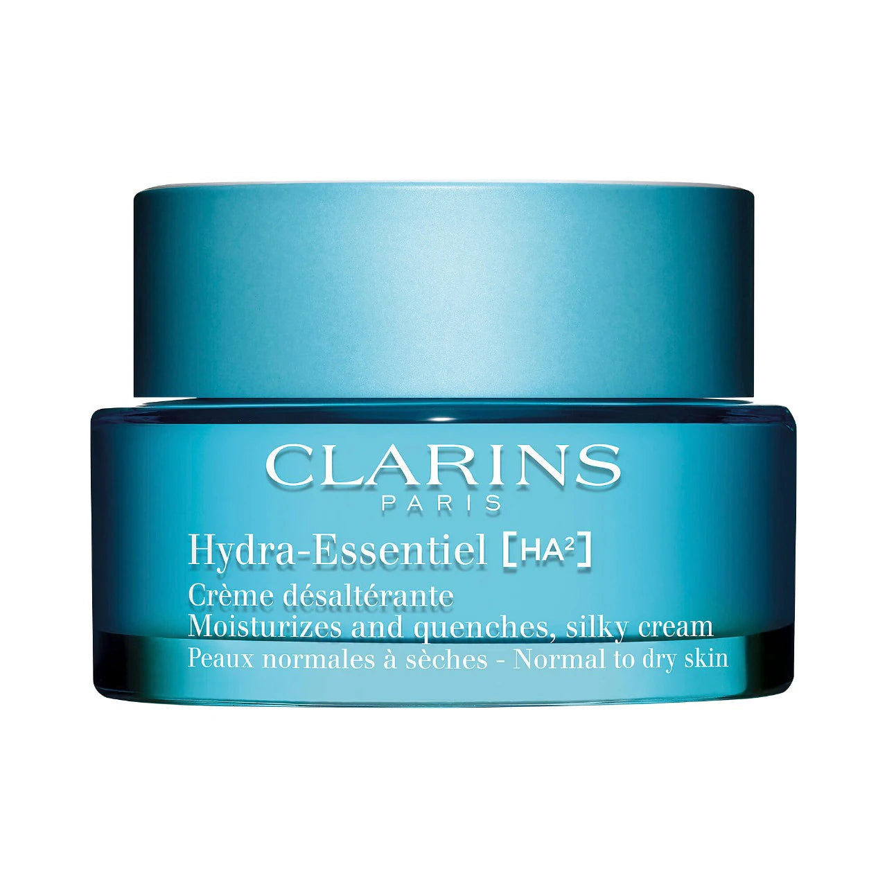 Clarins Hydra Essentiel Silky Moisturizer with Double Dose Hyaluronic Acid - 50ml - New in Box - Deep Hydration for Dry & Sensitive Skin - Day & Night Cream for Radiant Complexion