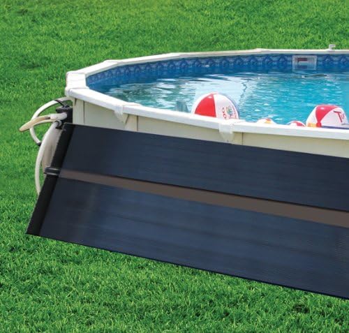SunQuest Economy Solar Pool Heater Panel - 2ft x 10ft Collector with Roof/Rack Kit - DIY Solar Water Heater for Above Ground & Seasonal Pools - UV Resistant & Durable - Perfect for Backyard Swimming Pools, Spas and Hot Tubs