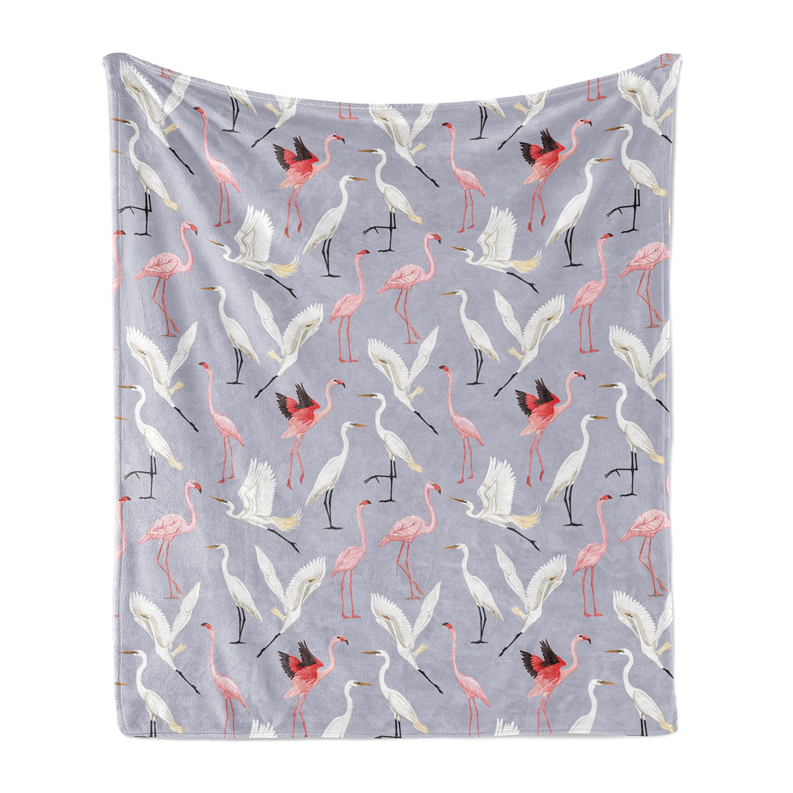 Ambesonne Flamingo Throw Blanket - 60