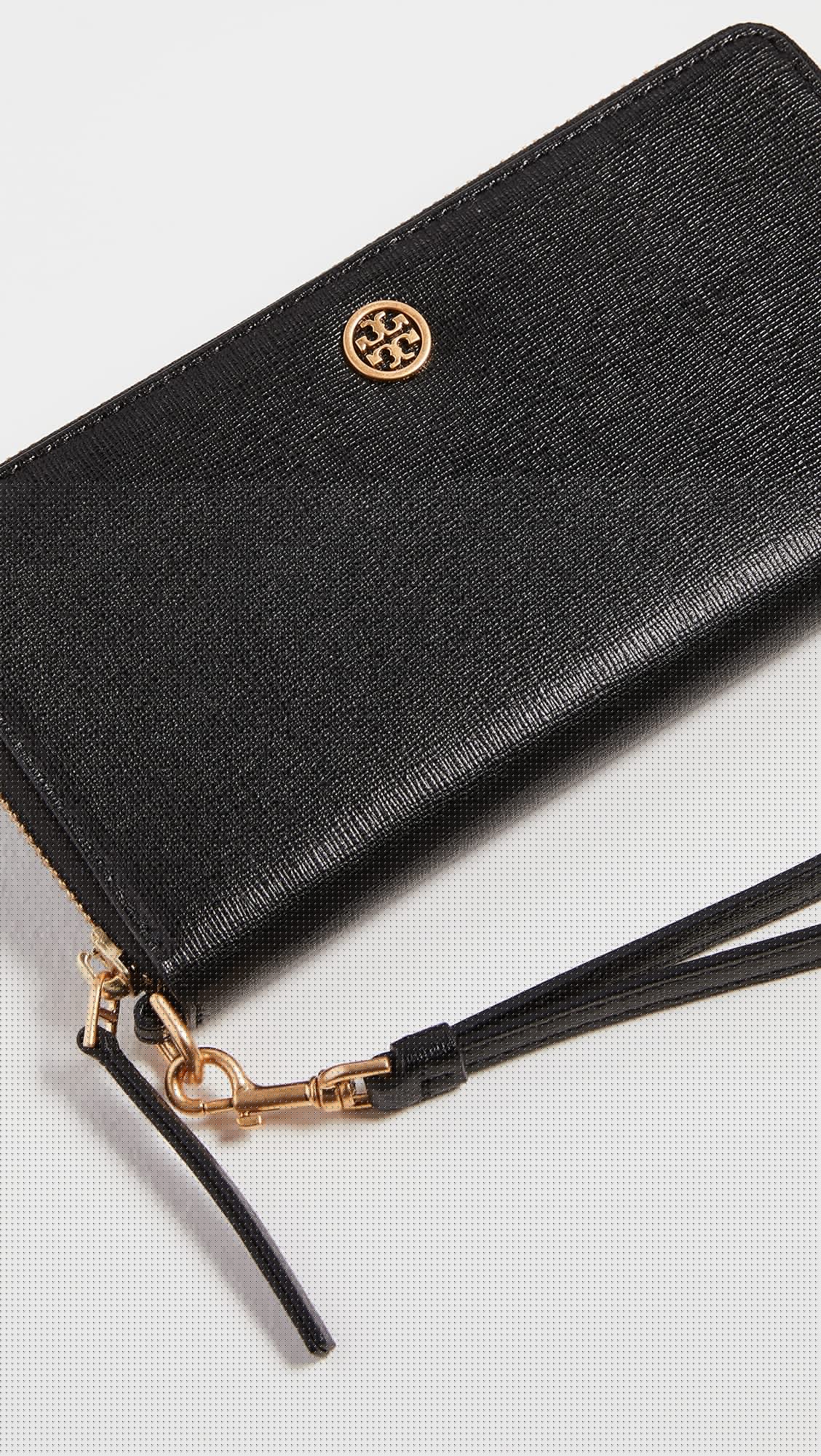 Tory Burch Women's Robinson Zip Continental Wallet - Genuine Leather Crossbody Wallet with RFID Protection for Women | Perfect for Travel, Shopping & Everyday Use