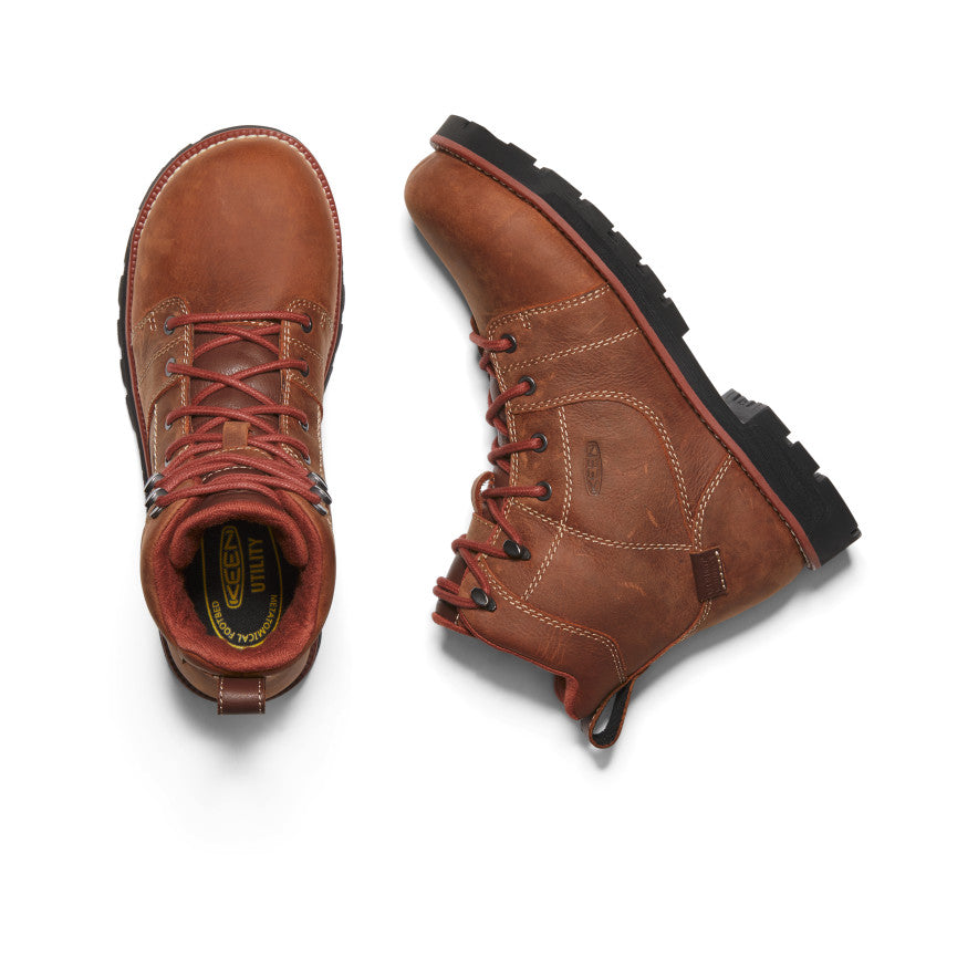 Women's Seattle 6 Waterproof Winter Boots with Aluminum Toe - Gingerbread/Black | Slip-Resistant, Insulated for Hiking, Snow & Cold Weather Outdoor Activities