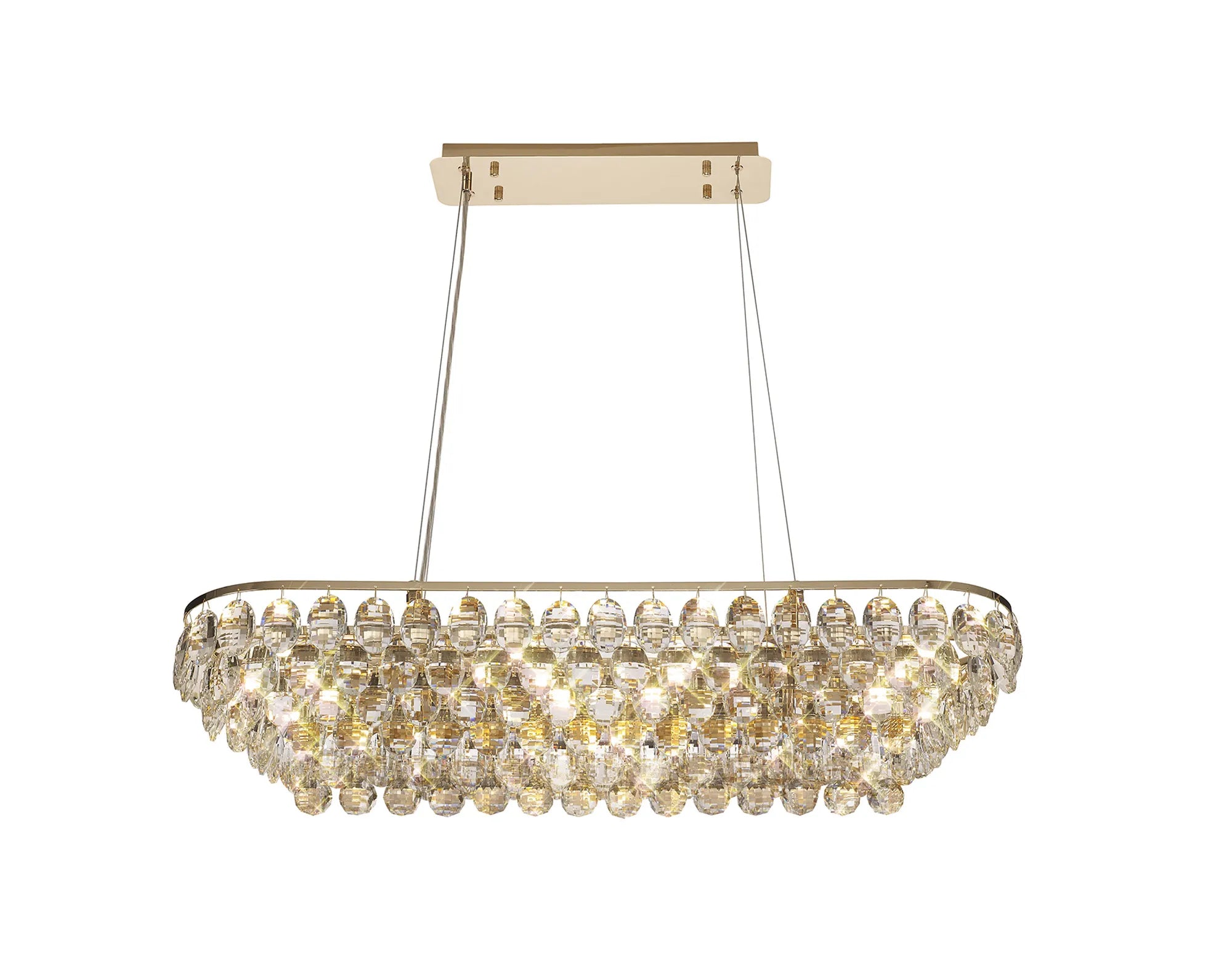 Consten Linear Pendant E14 LED Light Fixture - Modern Minimalist Hanging Light for Kitchen Island, Dining Room & Bedroom Lighting