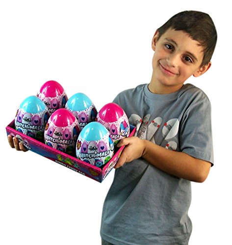 Giant Candy Filled Hatchimal Eggs - 4.23oz (Pack of 6) | Fun Surprise Treats for Kids Birthday Parties, Easter Egg Hunts & Classroom Rewards
