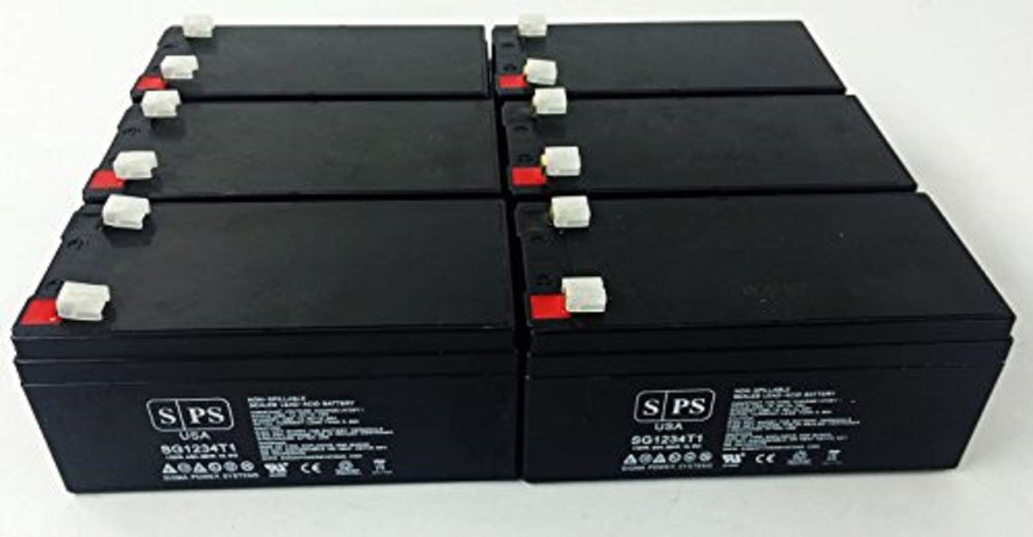 Replacement Battery for Nellcor Puritan-bennett N6000 Monitor CO/SAO2 - SPS Brand (6 Pack) - Compatible with Medical Equipment & Hospital Use