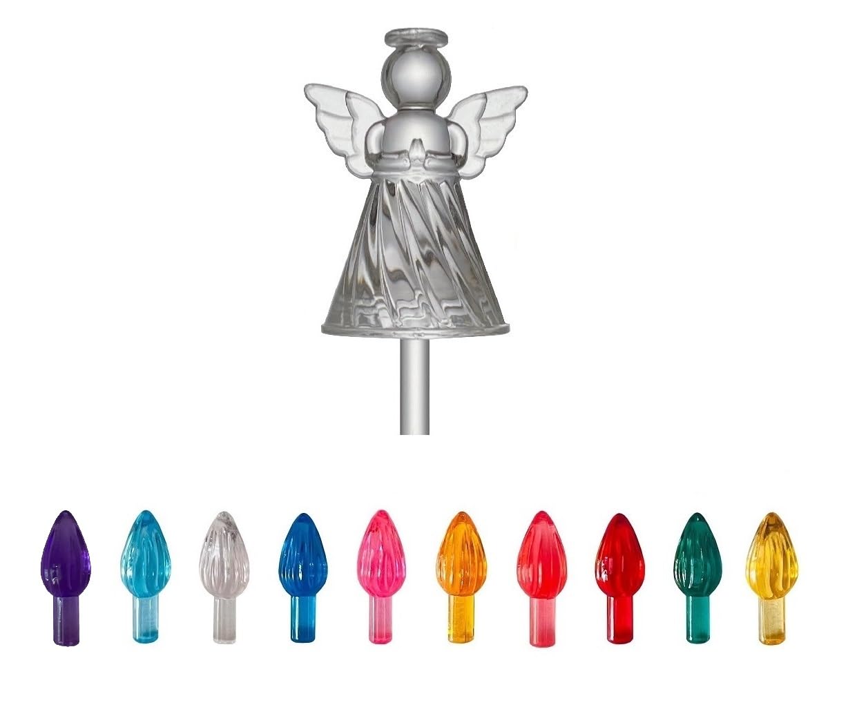 Ceramic Christmas Tree Replacement Light Bulbs - Set of 10 Warm White LED Lights for Holiday Decorations - Perfect for Vintage Ceramic Trees, Home, and Party Decor