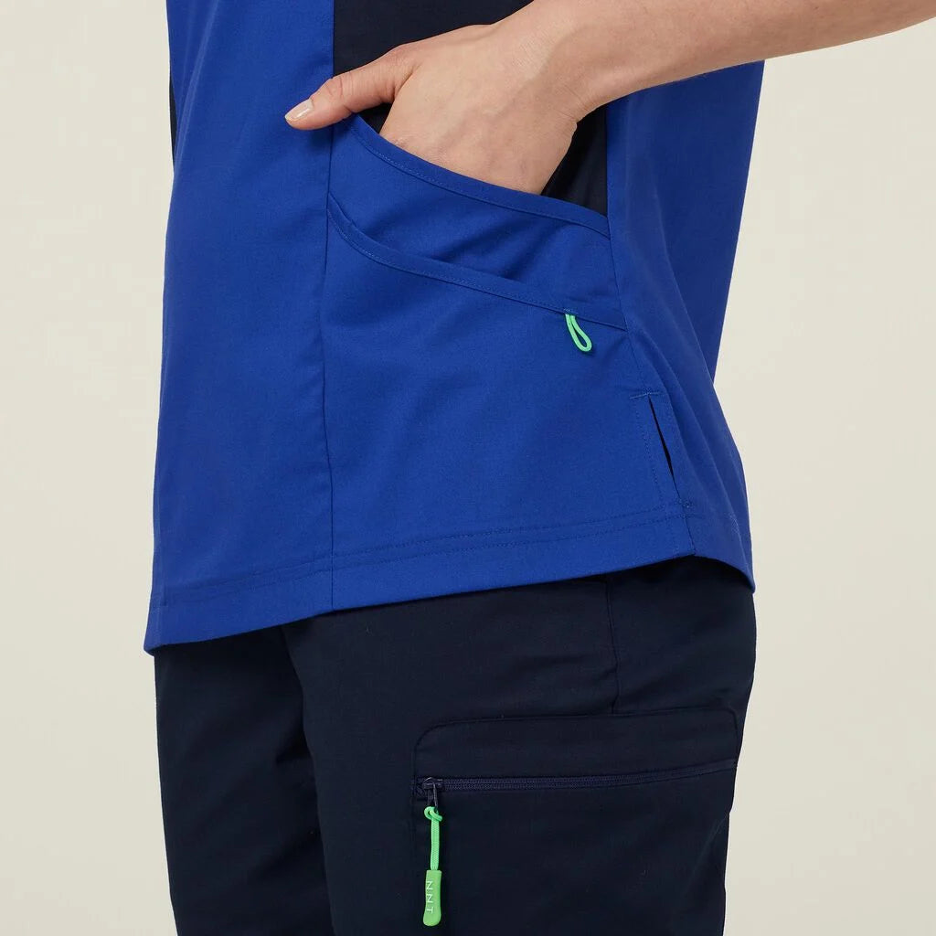 Next Generation Antibacterial Active Nightingale Scrub Top - Comfortable Medical Uniform for Nurses & Healthcare Workers - Perfect for Hospitals, Clinics & Long Shifts