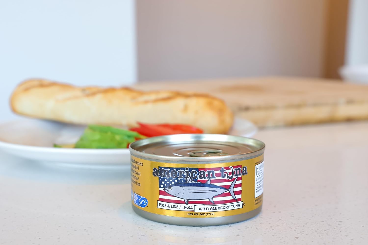 Premium Wild Albacore Tuna in Sea Salt - MSC Certified, Sustainably Pole & Line Caught - 6oz Cans (Pack of 12) | High Protein, Low Mercury | Perfect for Salads, Sandwiches & Keto Meals