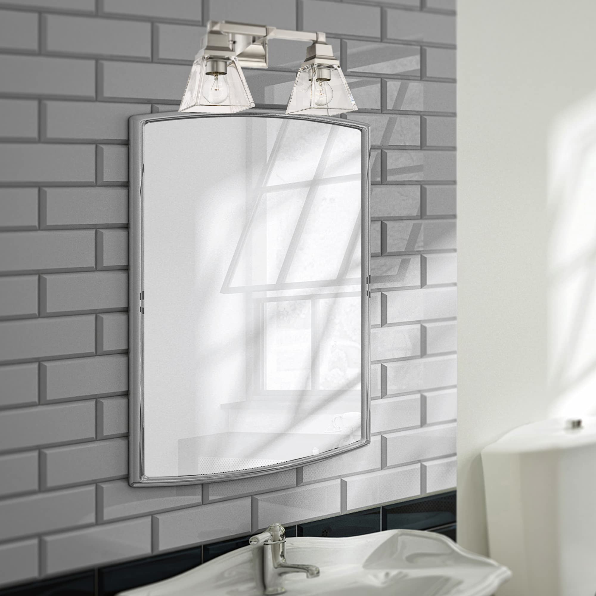 Livex Lighting 17172-02 2-Light Polished Brass Bathroom Vanity Light Fixture - Perfect for Modern Bathroom, Powder Room & Dressing Area Lighting