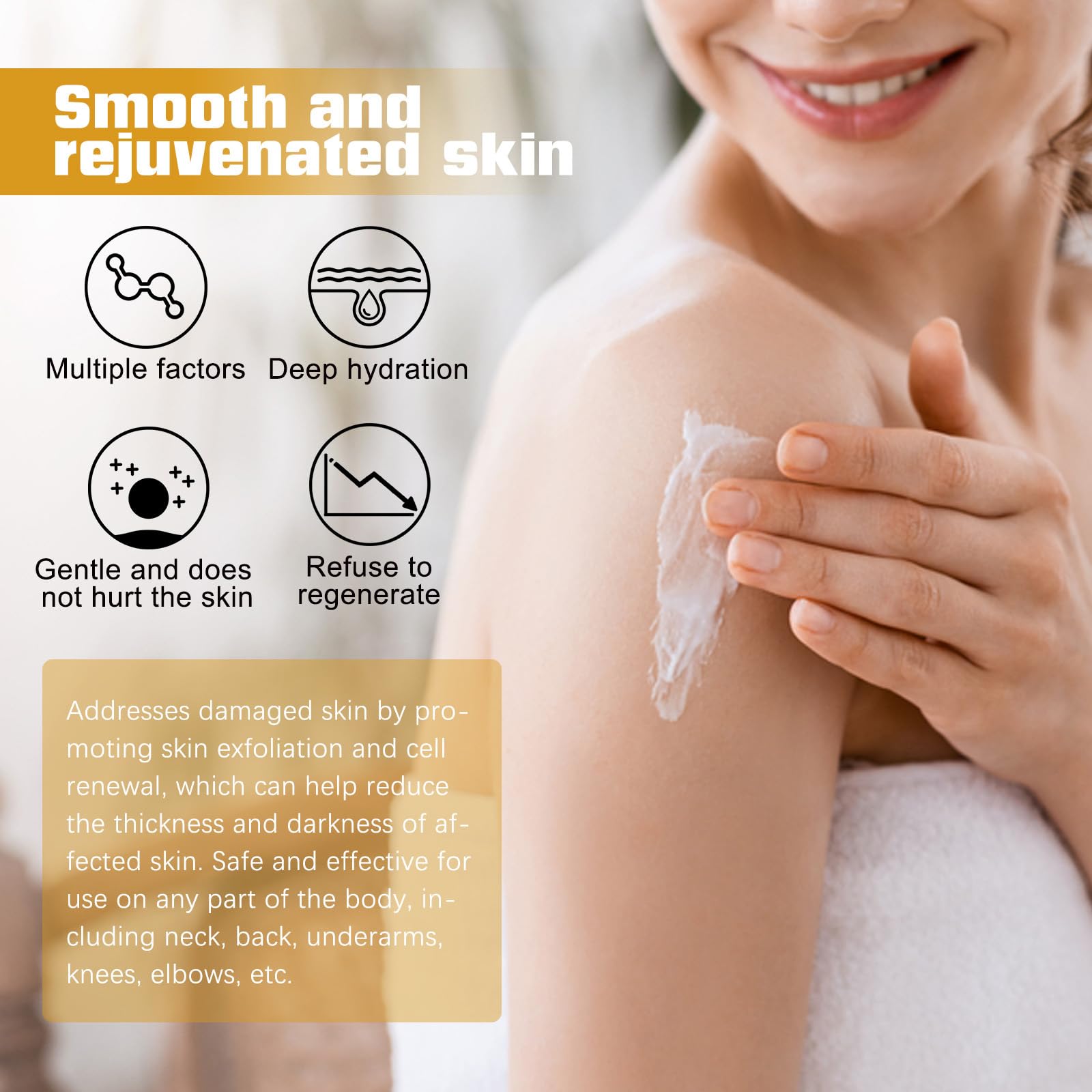 Lisade Rice Milk Hydrating Body Lotion with Rice Extract & Rose Oil - Moisturizing Cream for Dark Elbows, Knees & Neck | Lightweight, Anti-Dryness Formula for Smooth & Glowing Skin | Perfect for Daily Hydration & Nighttime Skincare Routine