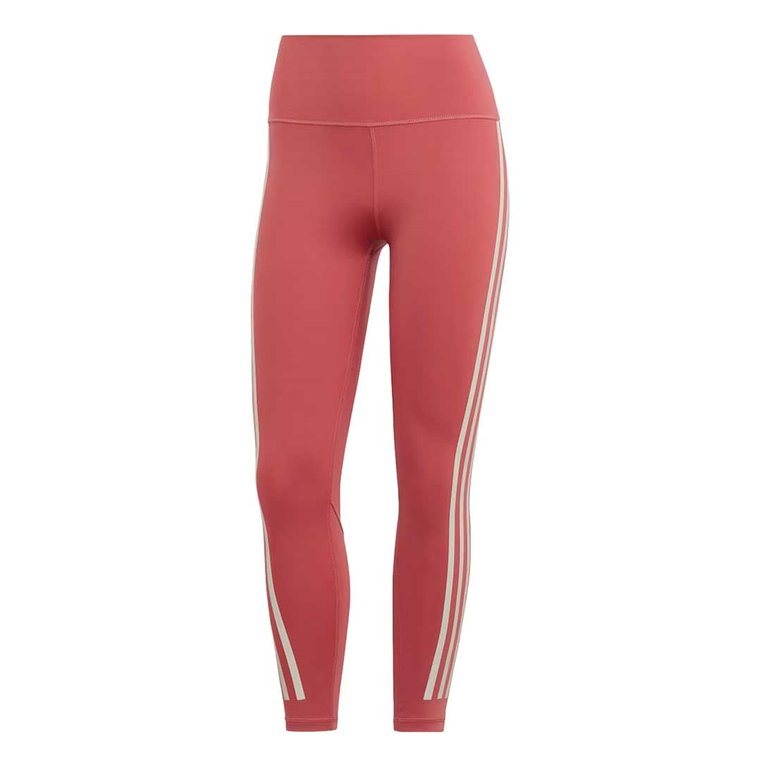 Adidas Women's Optime Trainicons 7/8 Workout Leggings - HM1151 - High Waisted Yoga Pants for Running, Gym & Fitness Training