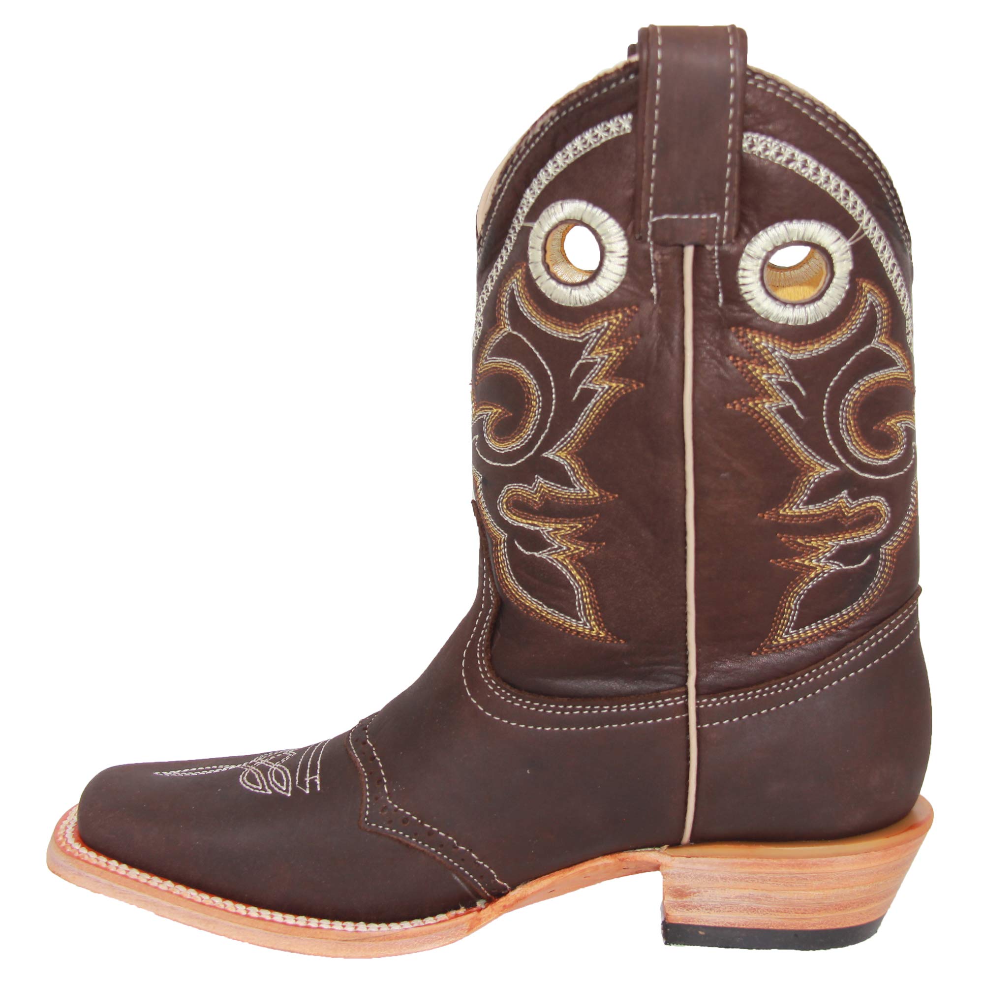 **Women's Genuine Leather Cowboy Boots – Western Cowgirl Square Toe Rodeo Boots for Riding, Dancing & Country Fashion**