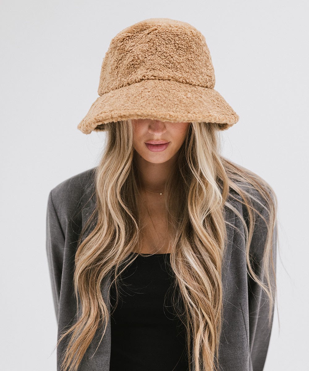 Jackson Sherpa Bucket Hat for Men & Women - Fleece Lined Winter Beanie with Ear Flaps - Warm Outdoor Hiking, Camping, and Snow Sports Accessory