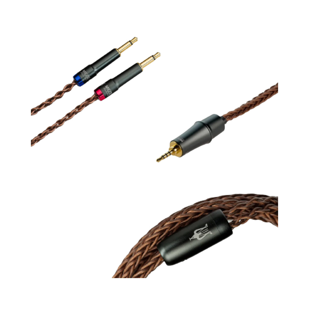 Premium Meze Audio 3.5mm Copper PCUHD Audio Cable - High-Quality Sound for Headphones, Gaming Headsets & Studio Equipment