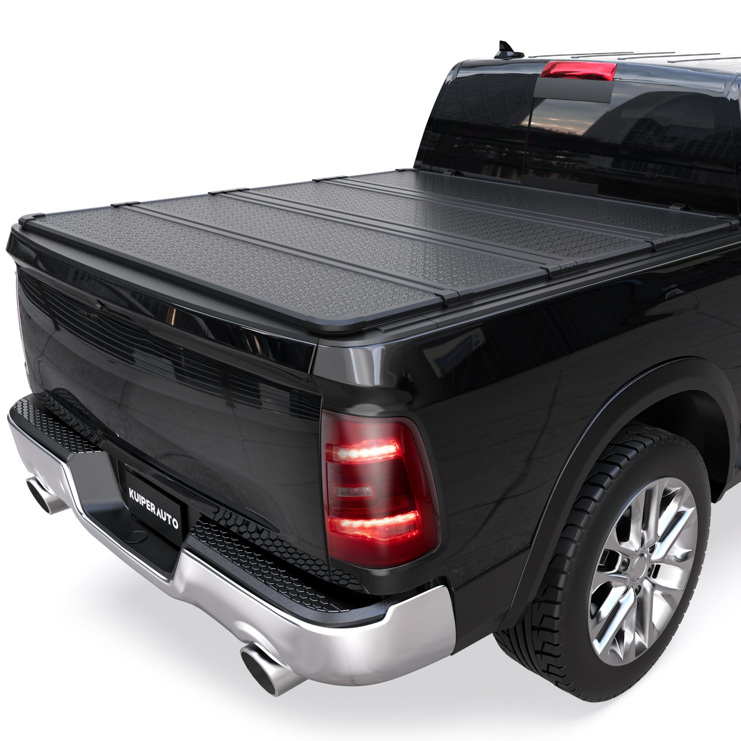 Quad Fold Hard Tonneau Cover for 2009-2025 Dodge Ram 1500 (Incl. Classic & New) | 5.6ft Aluminum Truck Bed Cover | Fleetside Compatible | w/o Ram Box | Weatherproof & Secure Cargo Protection | Perfect for Camping, Work & Outdoor Adventures