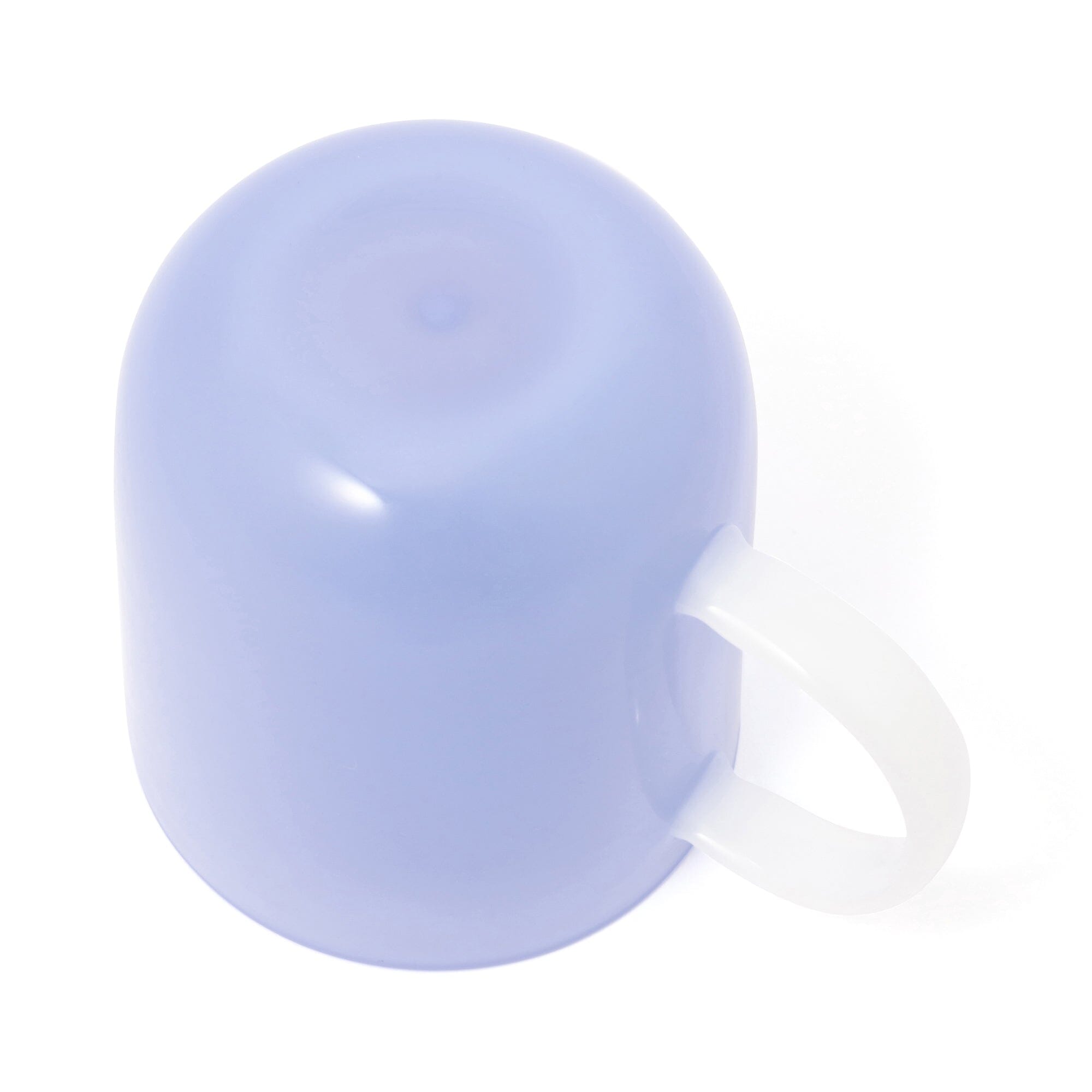 Premium Milky White Heat Resistant Glass Mug with Blue Accents - Perfect for Coffee, Tea & Hot Beverages at Home or Office