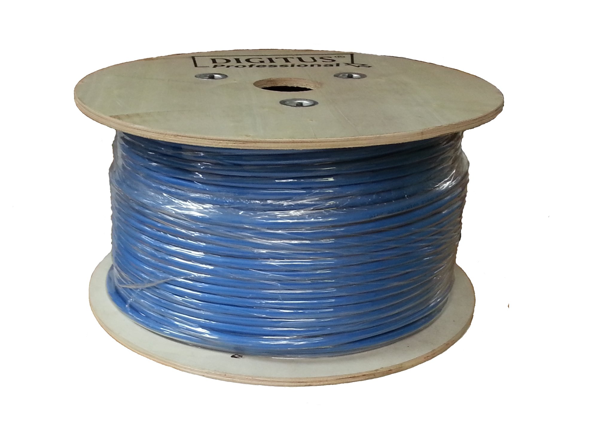 Sunnytech CAT7 500ft S-FTP LSZH Ethernet Cable - 1200MHz 10GBase-T, 23AWG Solid GHMT Certified (Blue, Drum Pack) - High-Speed Networking for Offices, Data Centers & Smart Homes