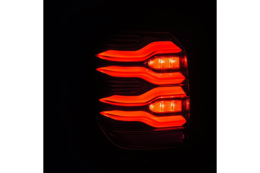 2010-2022 Toyota 4Runner AlphaRex LUXX Series LED Tail Lights - Black Red Smoked Lens - High Performance Brake Lights for Off-Road & Night Driving