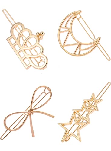4 Piece Korean Style Pearl Barrettes & Hair Clips Set - Elegant Marble Alligator & Duckbill Hairpins for Women | Perfect for Weddings, Parties & Daily Styling | 76% Off