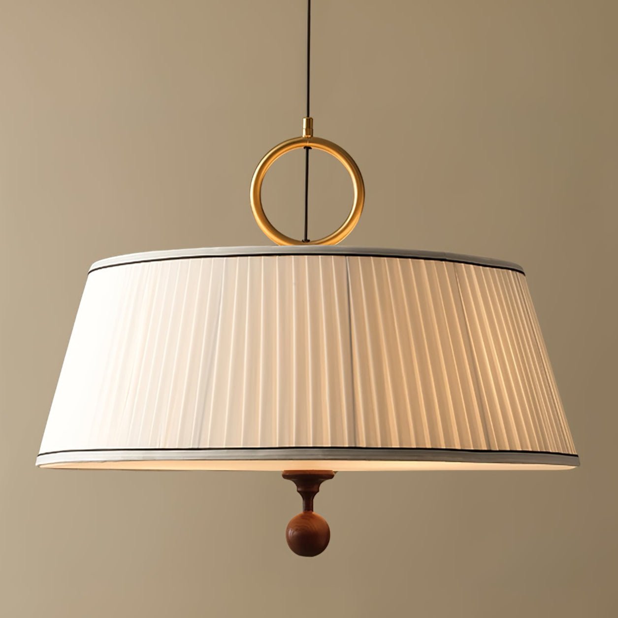 Alina Fabric Pendant Lamp - Modern Handwoven Hanging Light Fixture for Dining Room, Bedroom & Living Room Decor