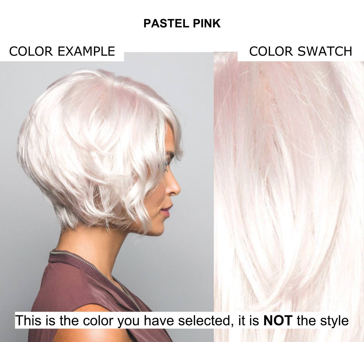 Kai Synthetic Wig by Rene of Paris - Pastel Pink Bundle with Wig Care Kit (Includes Travel Shampoo, Wig Cap, Wide Tooth Comb & Christy's Wigs Q&A Booklet) - Perfect for Cosplay, Costume Parties & Everyday Wear