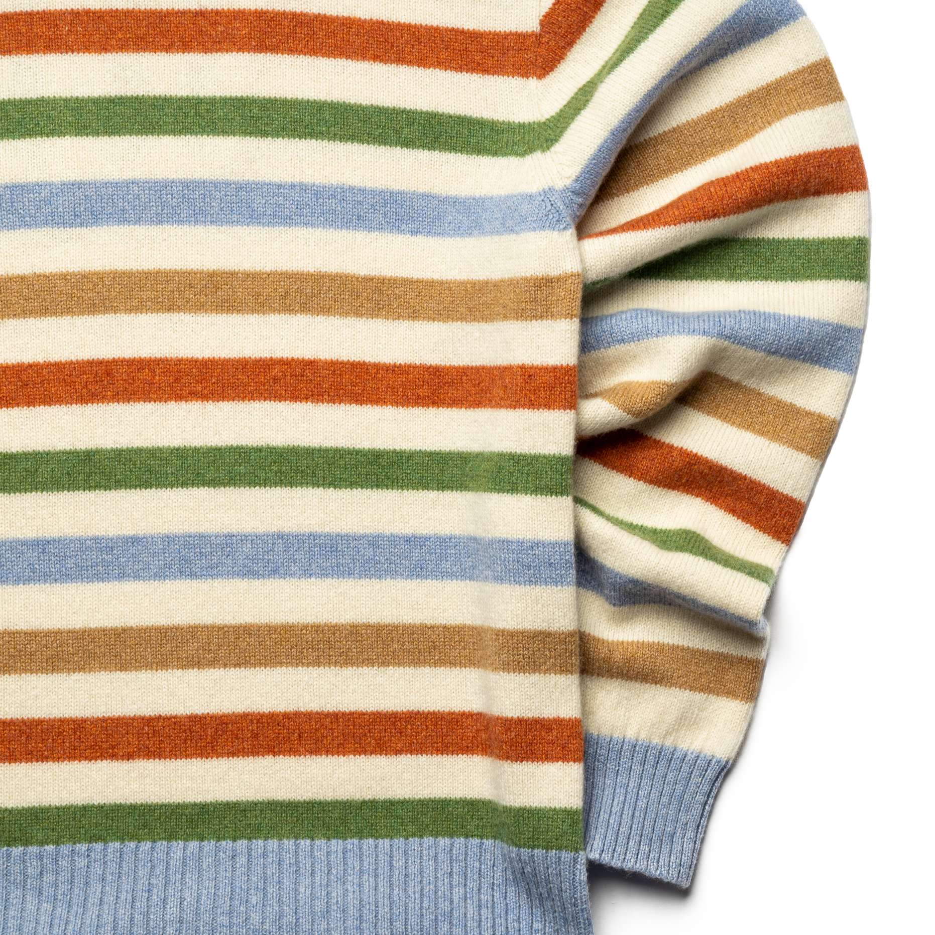 Harden Striped Sweater for Men - Blue, Camel, Green & Orange Color Options | Casual Wear & Street Style Fashion