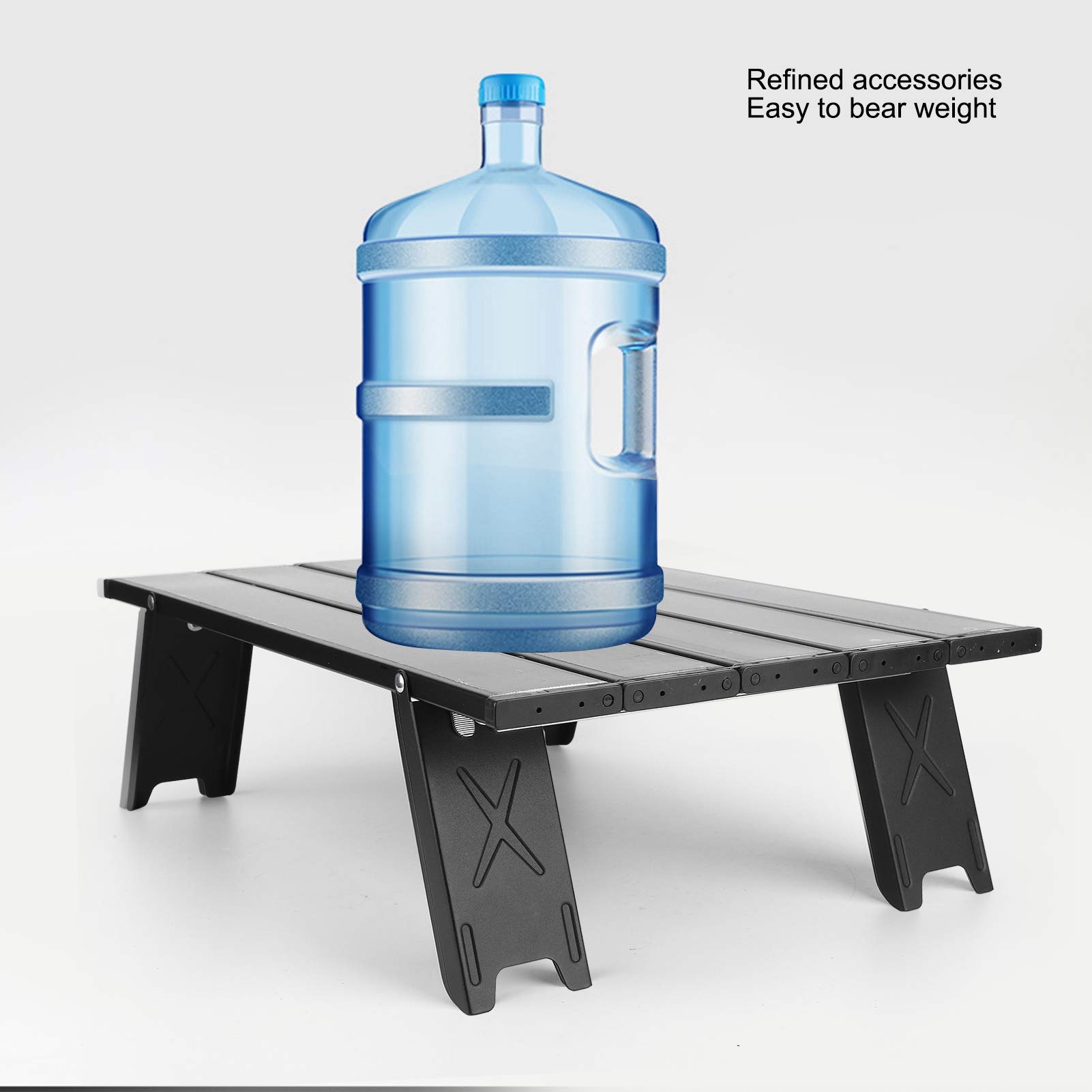Portable Folding Aluminum Alloy Picnic Table - Compact Lightweight Camping Table with Carry Bag for Outdoor BBQ, Beach, Tailgating & Backyard Parties