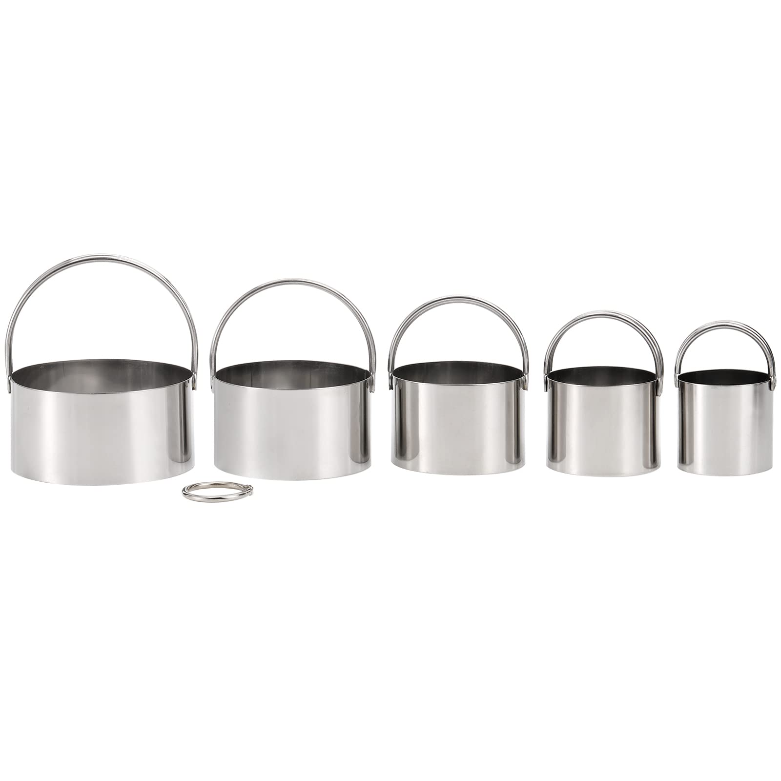 Tosnail 8-Piece Stainless Steel Baking Tools Set - Pastry Cutter, Dough Blender, 3-Cup Flour Sifter & Biscuit Cutter - Professional Cookie & Donut Making Kit for Home Bakers | Perfect for Holiday Baking, Pastry Prep & Kitchen Essentials