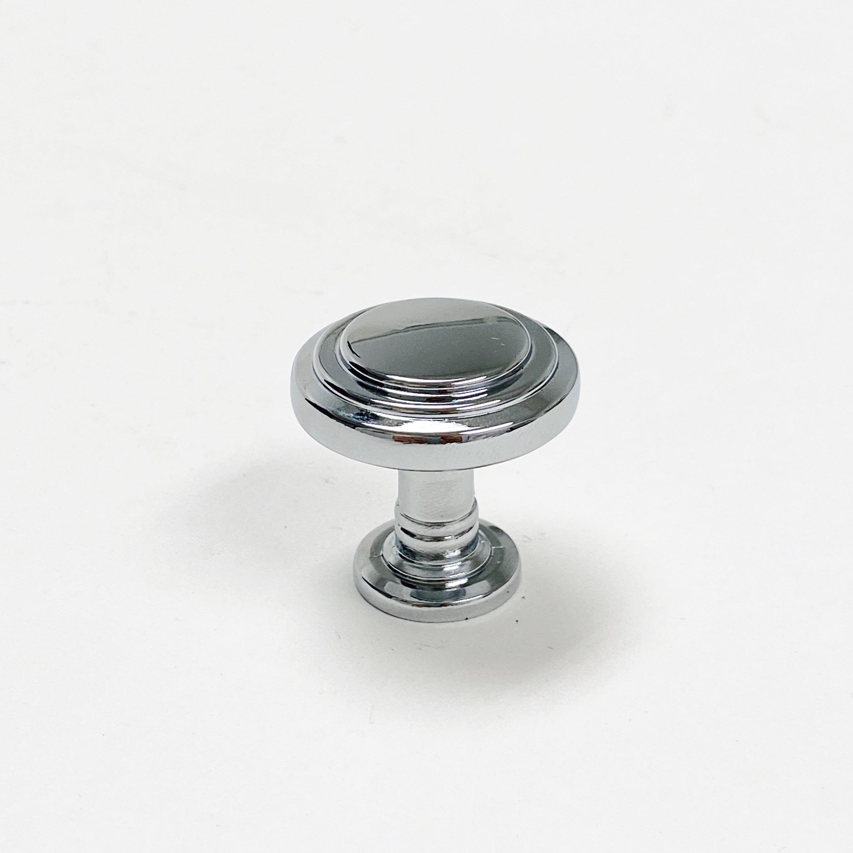 Polished Chrome Round Cabinet Knobs and Drawer Pulls - Modern Hardware for Kitchen, Bathroom & Furniture (Set of 10) - Perfect for Home Renovation and DIY Projects