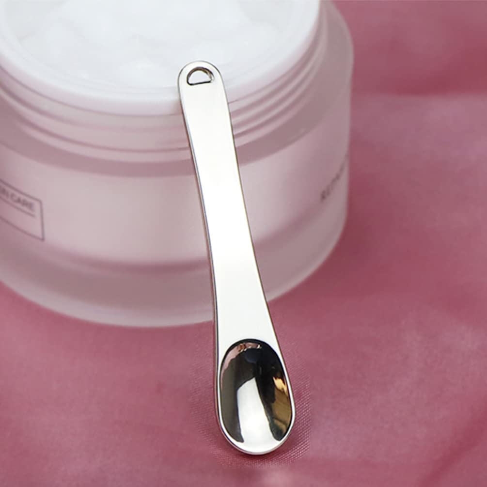 5-Piece Mini Cosmetic Spatula Set - Makeup & Skincare Scoop for Eye Cream, Face Lotion & Beauty Products - Perfect for Precise Application & Hygienic Use in Salons, Travel Kits & Home Skincare Routines