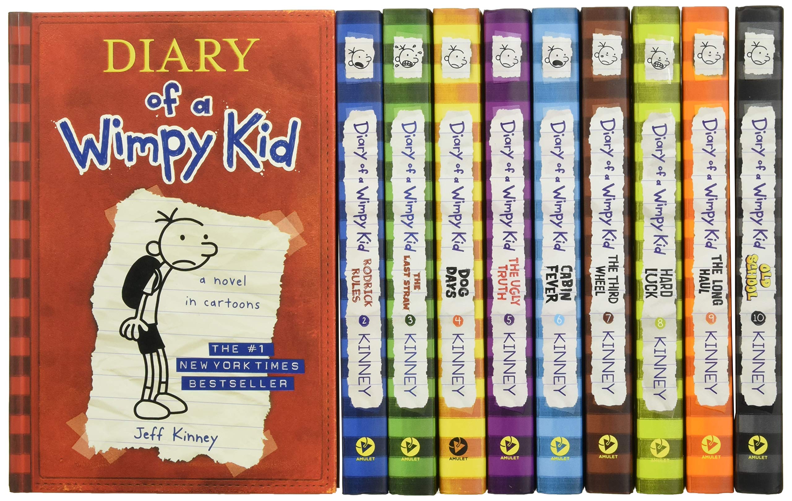 Diary of a Wimpy Kid Hardcover Book Set (Books 1-10) - Complete Collection Box Set for Kids | Perfect Gift for Young Readers, Birthday Presents & Classroom Libraries