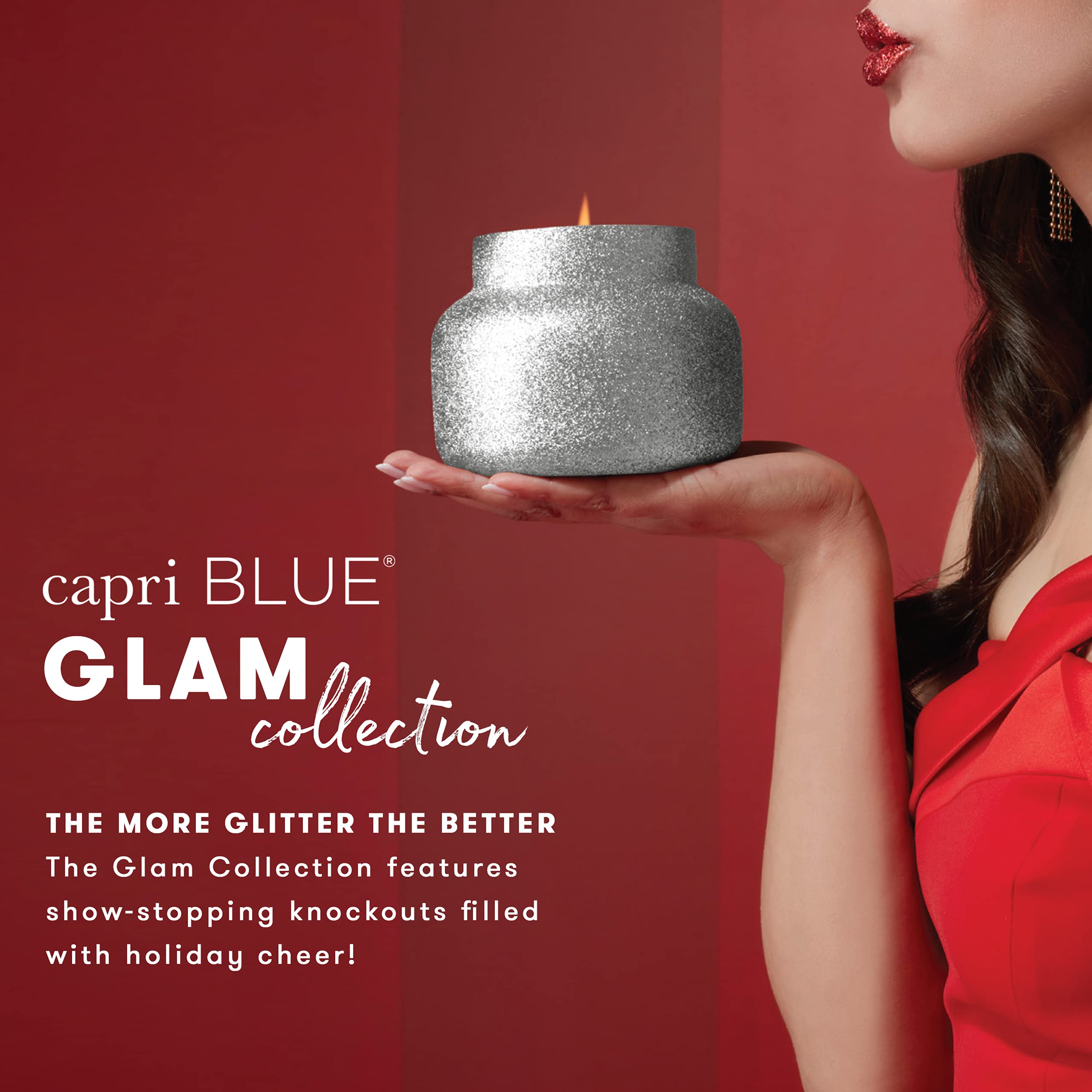 Capri Blue Jumbo Glam Candle - 48 Oz Large Jar Candle - Pumpkin Dulce Scent - Home Decor, Gift Idea, Aromatherapy for Living Room, Bedroom & Bathroom